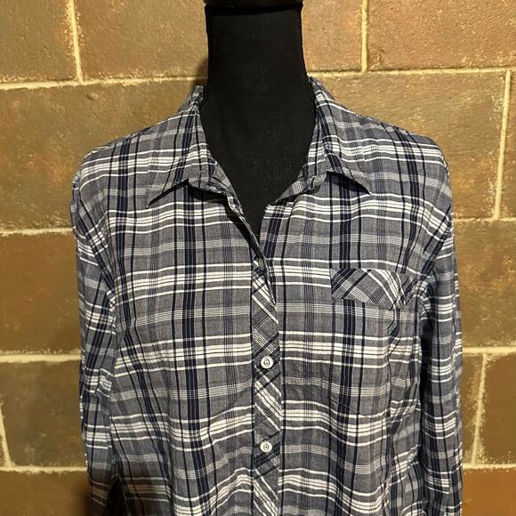 Eddie Bauer Classic Fit Lightweight Button Down Plaid Shirt Women's Plus 2XL - Picture 3 of 8